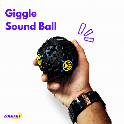 Squeaky sound ball for interactive play